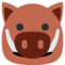Boar emoji on Twitter